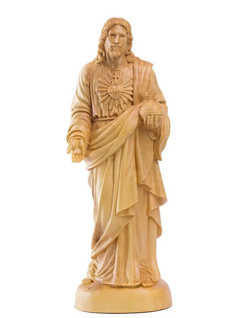 Jesus Christus-Statue aus Massivholz 20 cm