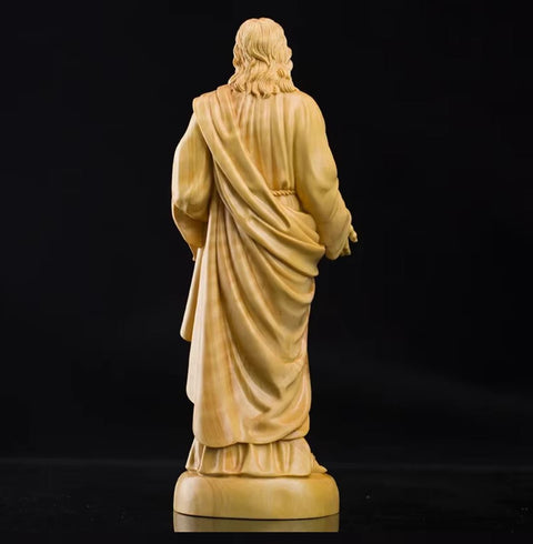 Jesus Christus-Statue aus Massivholz 20 cm