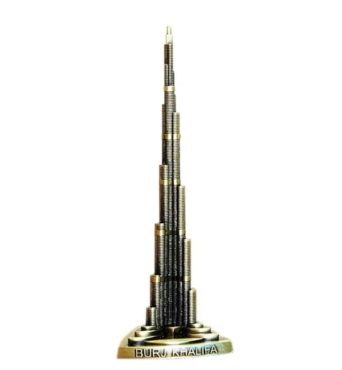 Burj Khalifa-Statue / Khalifa-Turm aus Metall 18 cm