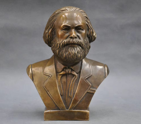 Statue Büste Karl Max aus Bronze 18 cm