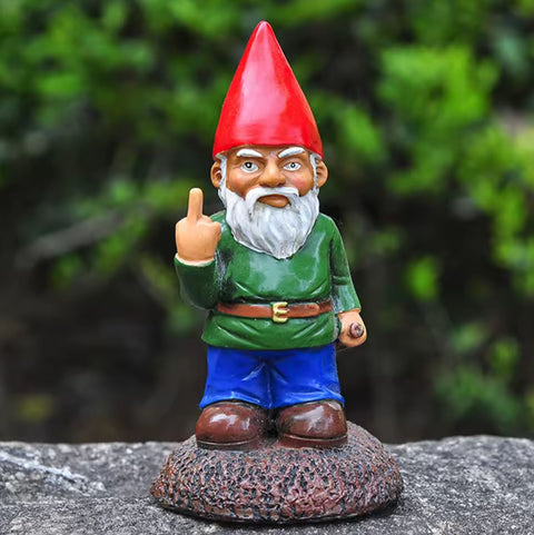 Statue Gartenzwerg "Mittelfinger" 15 cm
