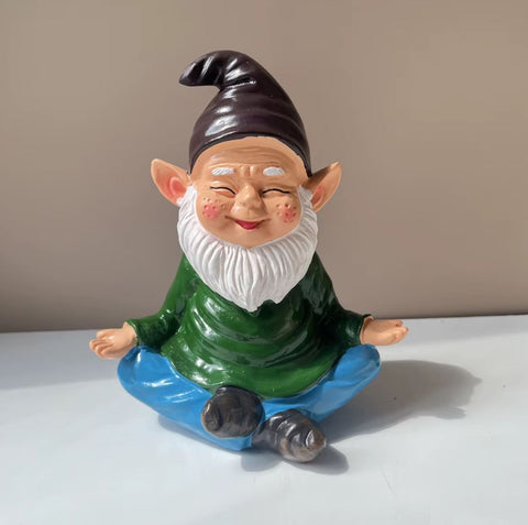 Statue Gartenzwerg Meditation 15 cm