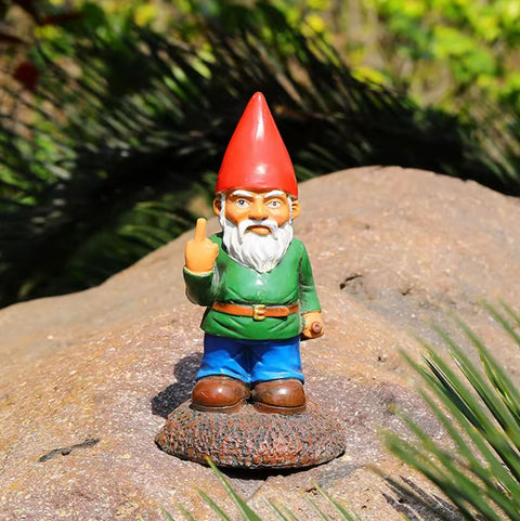 Statue Gartenzwerg "Mittelfinger" 15 cm