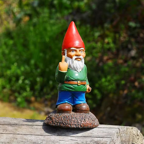 Statue Gartenzwerg "Mittelfinger" 15 cm
