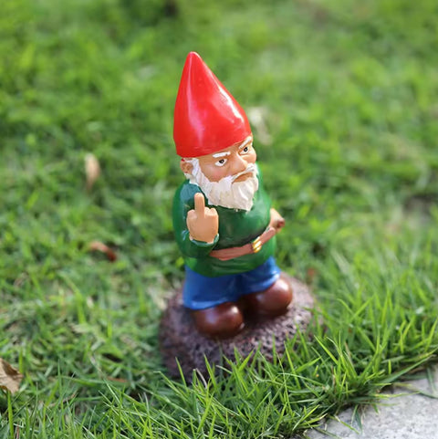 Statue Gartenzwerg "Mittelfinger" 15 cm