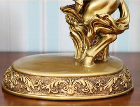 Napoleon-Statue auf goldenem Pferd 33 cm