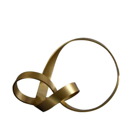Skulptur Metall Goldband 18 cm