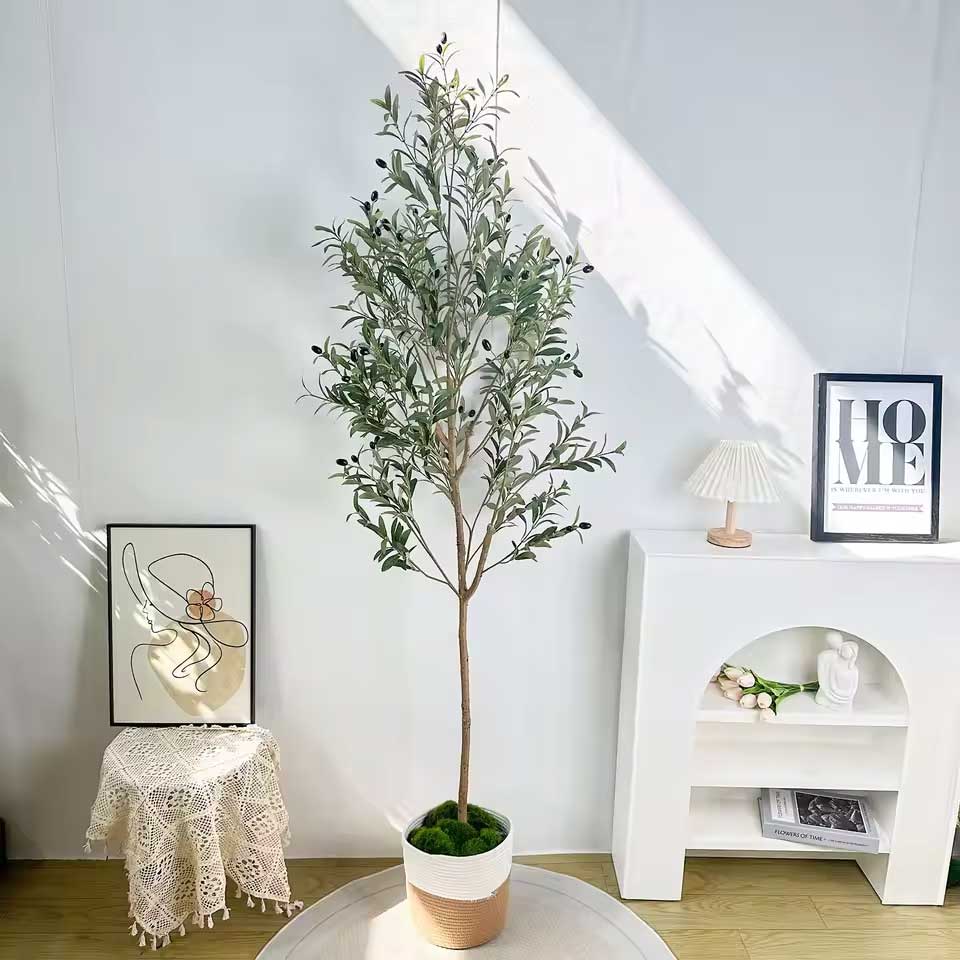 Künstlicher Olivenbaum XXL realistisch 200 cm– Omega Statue