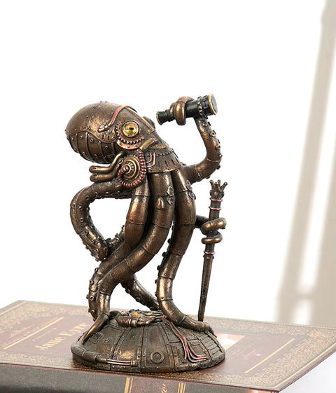 Steampunk-Krakenstatue 18 cm