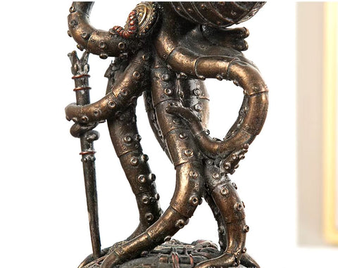 Steampunk-Krakenstatue 18 cm