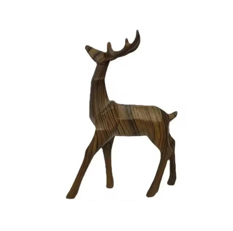 Origami-Rentierstatue aus Holz, 24 cm
