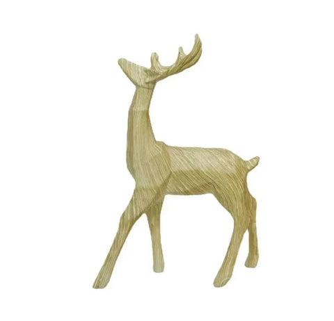 Origami-Rentierstatue aus Holz, 24 cm