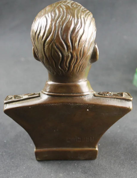 Stalinbüste aus Messing 17 cm