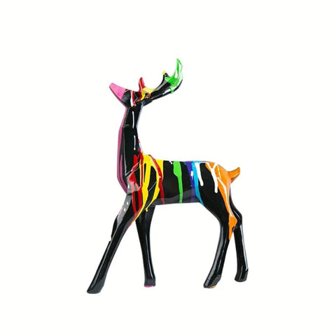 Hirschstatue<br> Wildleder-Origami