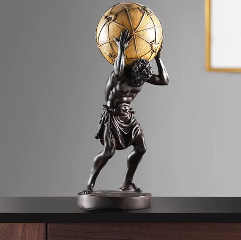 Statue Atlas trägt die Welt 42 cm