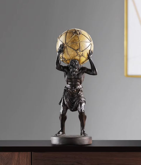 Statue Atlas trägt die Welt 42 cm