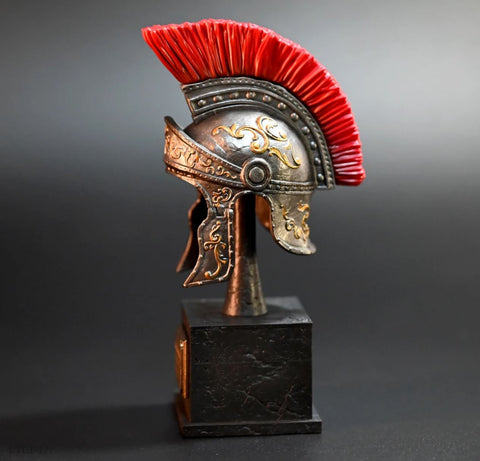 Dekorative römische Helmstatue 13 cm
