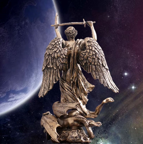 Statue Hermes Bronzeeffekt 38 cm