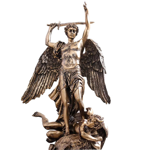 Statue Hermes Bronzeeffekt 38 cm