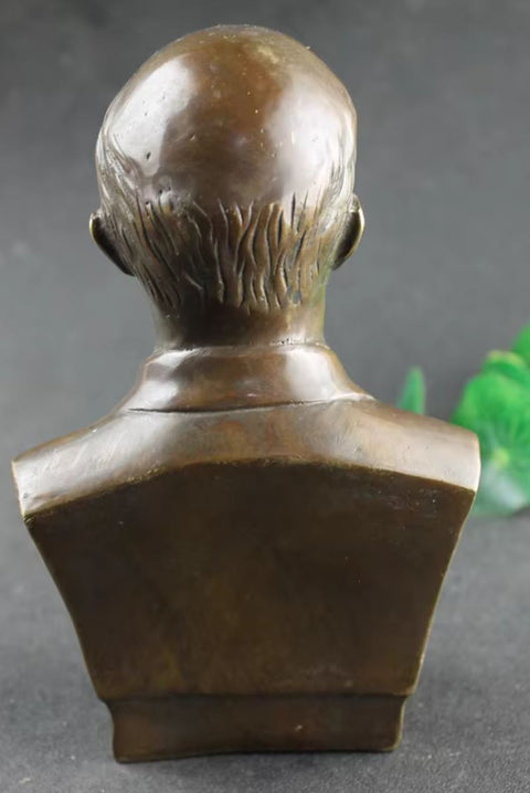 Lenin-Büste aus Messing 17 cm