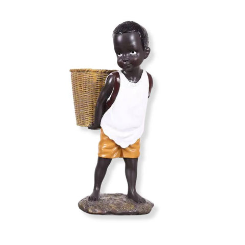 Schwarze Statuette<br> Afrikanisch 28 cm