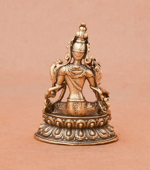 Tara-buddhistische Statuette aus Messing 5 cm