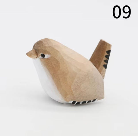 Vogelstatuette aus Holz 4 cm