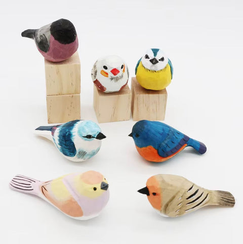 Vogelstatuette aus Holz 4 cm
