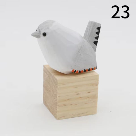 Vogelstatuette aus Holz 4 cm