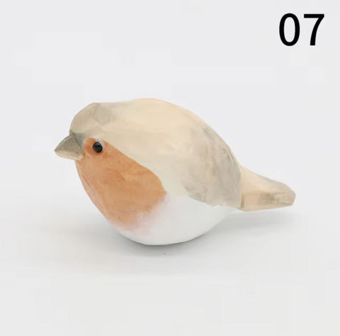 Vogelstatuette aus Holz 4 cm