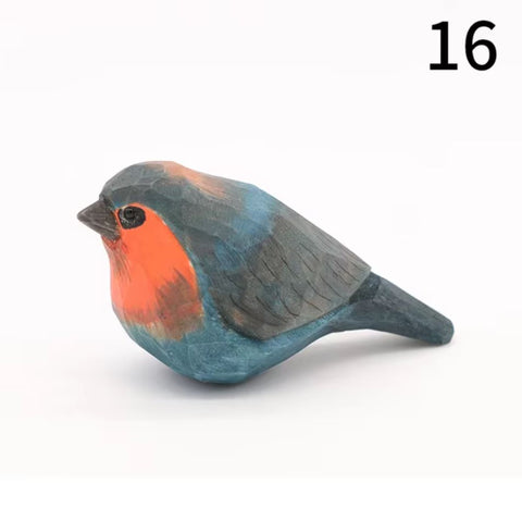 Vogelstatuette aus Holz 4 cm