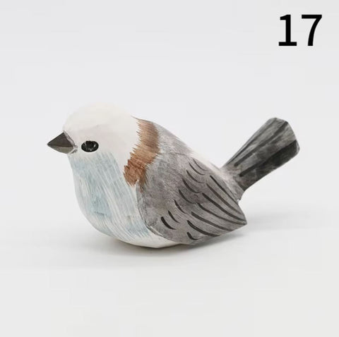 Vogelstatuette aus Holz 4 cm