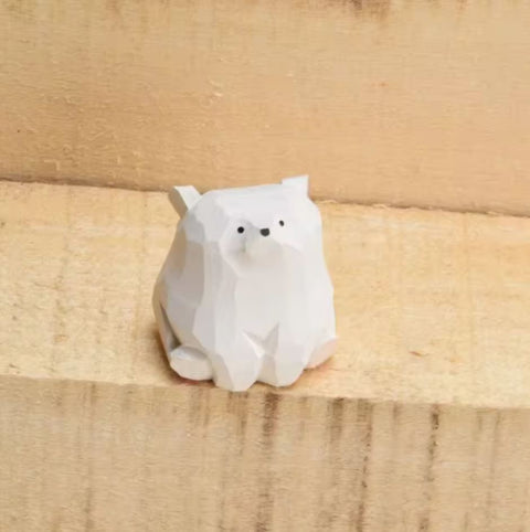 Mini-Bärstatuette aus Holz 3 cm