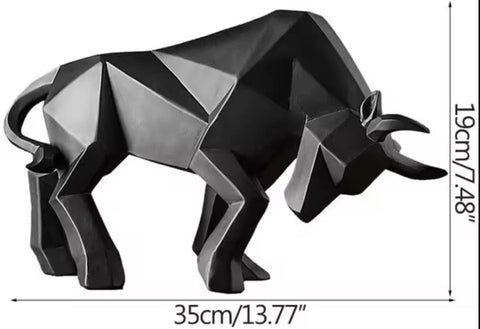 Origami-Stierstatue 19 cm