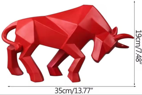 Origami-Stierstatue 19 cm