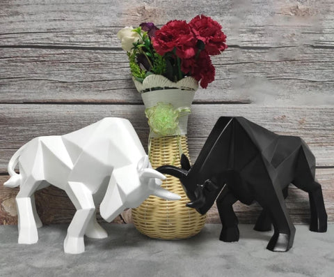 Origami-Stierstatue 19 cm