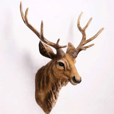 Wandstatue Hirschkopf 45 cm