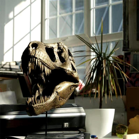Statue Schädel Dinosaurier Tyrannosaurus 11 cm