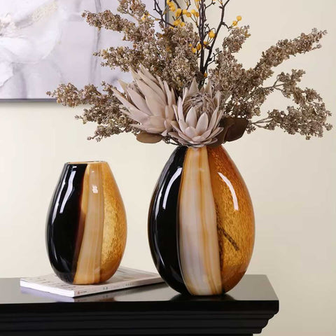 Designer-Glasvase, 33 cm