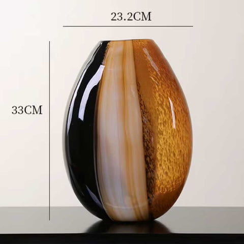 Designer-Glasvase, 33 cm