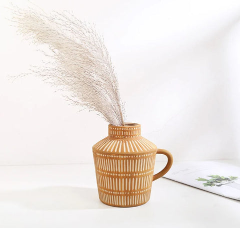 Antike griechische Terrakotta-Keramikvase 14 cm