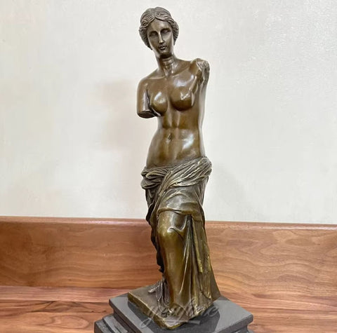 Statue Venus von Milo aus Bronze 34 cm