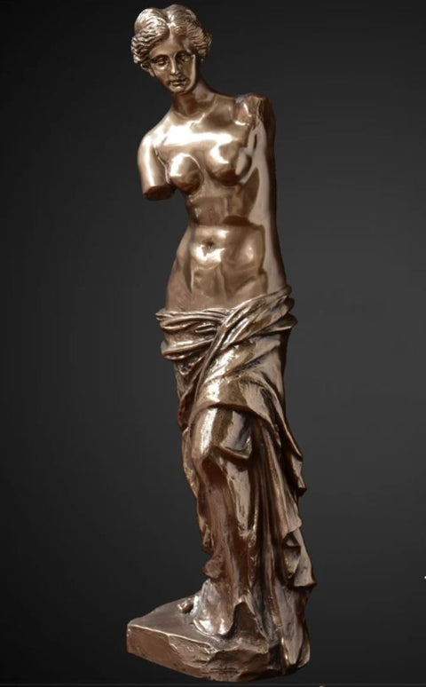 Statue der Venus von Milo in Bronzeoptik, 42 ​​cm