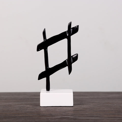 Zeitgenössische Skulptur<br> Musiknoten-Design