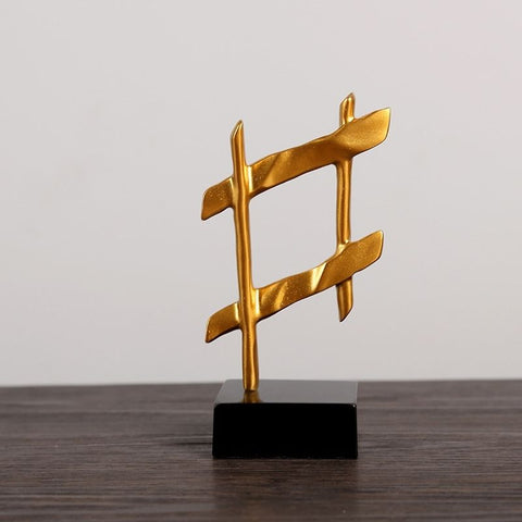 Zeitgenössische Skulptur<br> Musiknoten-Design