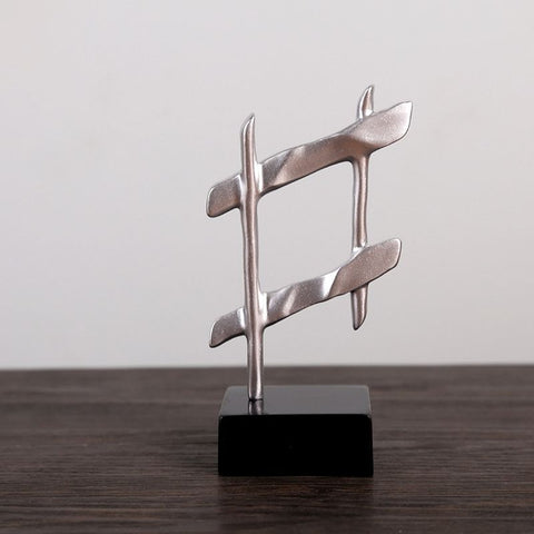 Zeitgenössische Skulptur<br> Musiknoten-Design