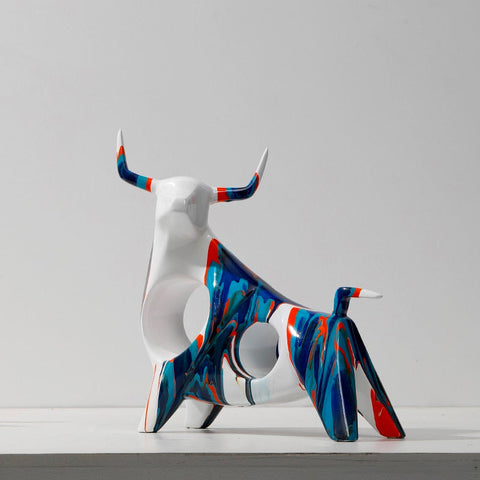 Bullenstatue<br> Mehrfarbig