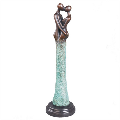 Bronzeskulptur<br> Paarstatuette 42 cm
