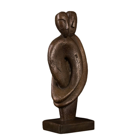 Paarskulptur aus Bronze