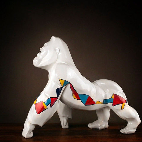 Luxuriöse Gorilla-Statue 50 cm